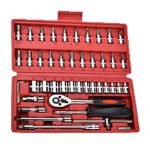 Wrench and Caps Car Repair Tools 46 pcs Set