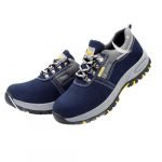 Fashion Safety Shoes Men Steel Toe Impact-resistant Canvas Work Shoes Breathable Safety Footwear Wear-resisting Puncture-proof