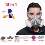 3M 6200 Half Face Respirator Gas Mask 18 in 1 With 6001 Filters