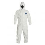 Tyvek Disposable Coveralls With Hood - TYVEK COVERALL WITH HOOD - MEDIUM