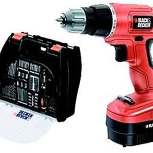 Black and Decker Rechargeable Drill Driver, 12V, EPC12100K-QW, 100 Accessories and Kitbox