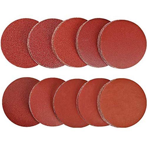 Sanding Discs Pads - WENTS 100Pcs 50mm Wear-Resistant Sandpaper(80/100/180/240/600/800/1000/1200/2000/3000) for Random Orbital Sander