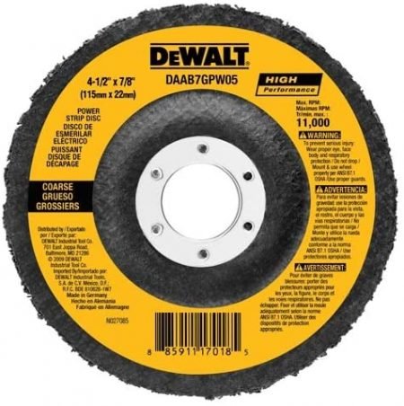 DEWALT DAAH7GPW05 4-1/2-Inch by 5/8-Inch-11 Power Wheel Flap Disc