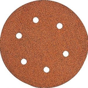 DEWALT DW4331 6-Inch 6-Hole 80-Grit Hook and Loop Random OrBit Sandpaper (5-Pack)