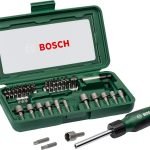 Bosch 2607019504 Screwdriver, Set of 46 Pieces (Assorted Color)