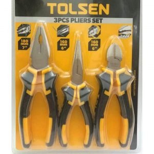 Tolsen pliers set 3 Pcs ultra nickel