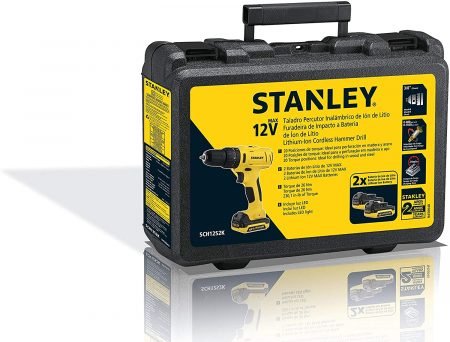 Stanley Power Tool,Cordless 12V MAX 1.5 AH LI-ION HAMMER DRILL,SCH12S2K-B5