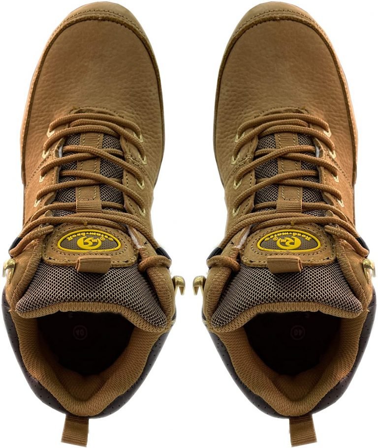 ROAD MATE Men’s Slip Resistant Steel Toe Safety Shoes Genuine Leather