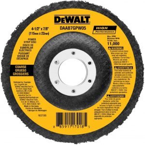 DEWALT DAAB7GPW05 4-1/2-Inch by 7/8-Inch Power Wheel Flap Disc