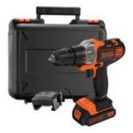 Black+Decker 12V 1.5Ah 900 RPM Cordless Drill Driver with 13 Pieces Bits in Kitbox For Drilling and Fastening, Orange/Black - LD12SP-B5, 2 Years Warranty