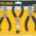 Tolsen 3 pcs mini pliers 4.5 inch set