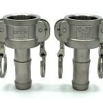 Dixon 75-C-SS Coupler Female Hose Shank Type C 3/4" Socket x2