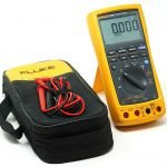 Fluke 787B Process MultiMeter with Leads and Case - Tested