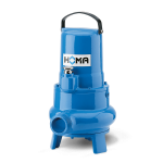 Submersible Wastewater Pumps TP50M54H/2/3 Single Vane impeller with 2“ Solid Size Combined 2“ and 21/2“ Discharge