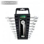 9-Piece Hi-Performance Combination Wrench Set With Bag Silver/Black (6/7/8/10/12/13/14/17/19)millimeter