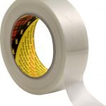 3M™ Scotch® General Purpose Filament Tape 8956, White, 19 mm x 50 m, 0.12 mm
