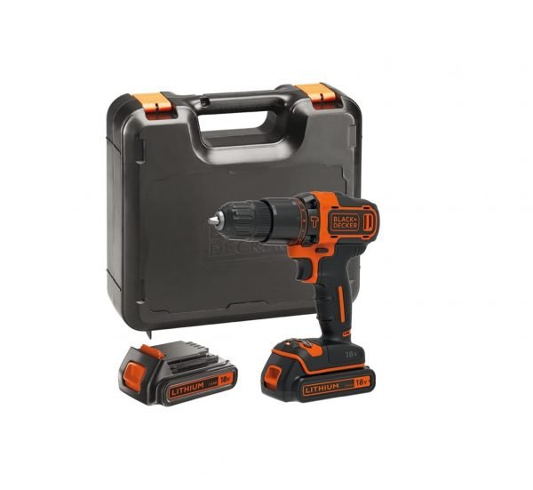 Black+Decker 18V Li-Ion Cordless 2 Gear Combi Hammer Drill