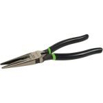 Greenlee 0351-08SD Long Nose Pliers/Side Cutting With Stripping Hole, Dipped Grip, 8"