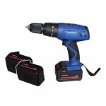 Hyundai Cordless Impact Drill 13Mm 18V 2Battery 3000Mah 2Speed Hpt045 Blue/Black