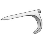 OZ GEDNEY 335G 1" EMT Nail Strap Box of 100