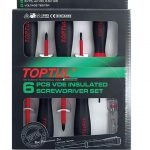 TOPTUL - 6PCS VDE Insulated Screwdriver Set - GAAE0612