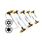 8pcs Torx T-Handle CRV Screwdrivers T10 T15 T20 T25 T30 T40 T45 T50