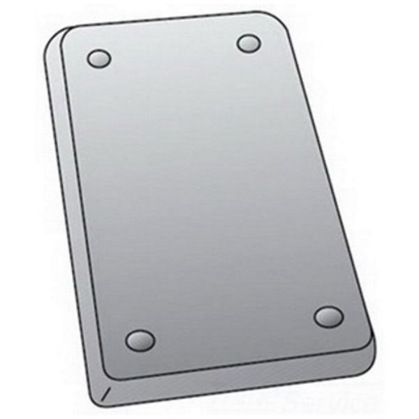 O-Z/Gedney FS1-BCS Blank Cover for Ridge Top Box, Steel