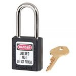 SAFETY LOCKOUT PADLOCKS 38 MM BLACK COLOUR-KA