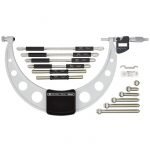 Mitutoyo 340-252-30: Digital Micrometer Interchangeable Anvil 150-300mm, IP65, incl. 6 Anvils