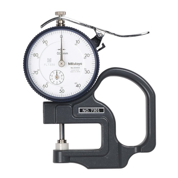Mitutoyo 7301 : Dial Thickness Gauge, 0-10mm