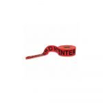 Barricade Tape, Red, 3 in x 1,000 ft, Danger Do Not Enter - 1N962