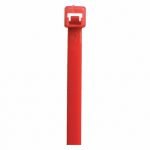 POWER FIRST Cable Tie, 8 in Nominal Lg., 1 15/16 in Nominal Max. Bundle Dia., 0.14 in Wd., Red, 100 PK - 36J221