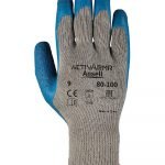 Ansell ActivArmr® 80-100 Gloves, Blue Latex Rubber Coating