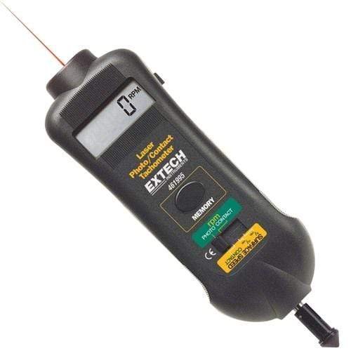 Extech 461995: Combination Contact/Laser Photo Tachometer