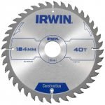 IRWIN 1897198  Circular Saw Blade 184mm x 30mm /40T