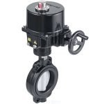 Honeywell Actuated Butterfly Valve, V4ABFW16-125-012, 5 Inch, Black