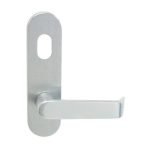 ***WSL Discontinued***Kaba 100 Series Plate w/ Cylinder Hole & 32 Lever Satin Chrome Plate 101C32SCP