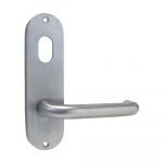 ***WSL Discontinued*** Kaba Door Handle 100 Series Plate w/ Cylinder Hole & 25 Lever 101V-25SCP