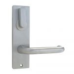 *WSL DISCONTINUED* Kaba Door Handle 600 Series Plate Ambulant Turn Satin Chrome Plate 613VDA25SCP