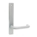 Kaba Door Handle N600 Narrow Style Plate w/ 25 Lever Satin Chrome Plate N602V25SCP